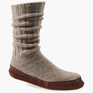 Acorn Rag Wool Slipper Sock | MEDIUM 9/10